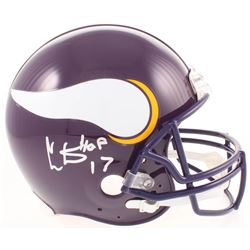 Cris Carter Signed Minnesota Vikings Full-Size Authentic On-Field Helmet Inscribed "HOF 13" (JSA COA