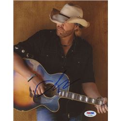 Toby Keith Signed 8x10 Photo (PSA COA)