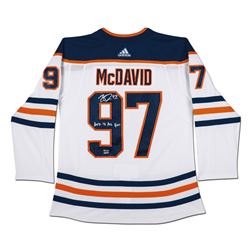 Connor McDavid Signed Edmonton Oilers Limited Edition Jersey Inscribed "2017-18 Art Ross" (UDA COA)