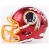 Image 1 : Dwayne Haskins Signed Washington Redskins Chrome Speed Mini-Helmet With Inscription (JSA COA)