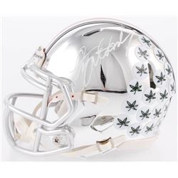 Dwayne Haskins Signed Ohio State Buckeyes Chrome Speed Mini-Helmet With Inscription (JSA COA)