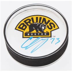 Charlie McAvoy Signed Boston Bruins Acrylic Hockey Puck (Your Sports Memorabilia Store COA)