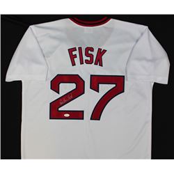 Carlton Fisk Signed Baseball Jersey (JSA COA)