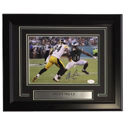 Jalen Mills Signed Philadelphia Eagles 14x17 Custom Framed Photo (JSA COA)
