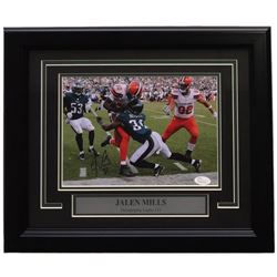 Jalen Mills Signed Philadelphia Eagles 14x17 Custom Framed Photo Display (JSA COA)