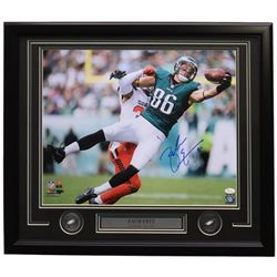 Zach Ertz Signed Philadelphia Eagles 22x27 Custom Framed Photo Display (JSA COA)