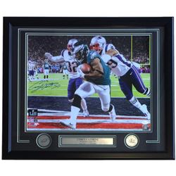 Corey Clement Signed Philadelphia Eagles 22x27 Custom Framed Photo Display (JSA COA)