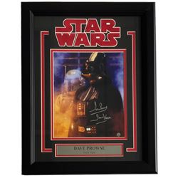Dave Prowse Signed "Star Wars" 14x19 Custom Framed Photo Display Inscribed "Darth Vader" (Steiner CO