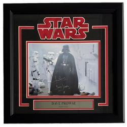 Dave Prowse Signed "Star Wars" 16x17 Custom Framed Photo Display Inscribed "Darth Vader" (Steiner CO