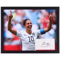 Carli Lloyd Signed Team USA 12x15 Custom Framed Cut Display (JSA COA)