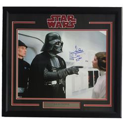 Dave Prowse Signed "Star Wars: A New Hope" 22x27 Custom Framed Photo Display Inscribed "Darth Vader"