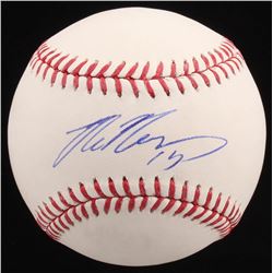 Max Muncy Signed OML Baseball (PSA COA)
