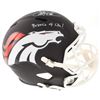 Image 1 : Terrell Davis Signed Denver Broncos Full-Size Matte Black Speed Helmet Inscribed "Bronco 4 Life!" (R