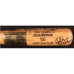 500 Home Run Club Rawlings Baseball Bat Signed by (22) with Ted Williams, Mickey Mantle, Eddie Mathe