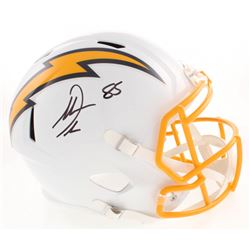 Antonio Gates Signed Los Angeles Chargers Full-Size Color Rush Speed Helmet (Beckett COA)