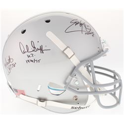 Eddie George, Troy Smith  Archie Griffin Signed Ohio State Buckeyes Full-Size Helmet With (3) Heisma