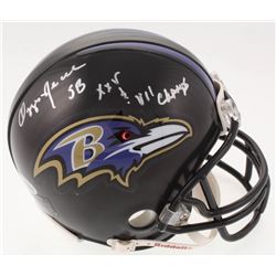 Ozzie Newsome Signed Baltimore Ravens Mini Helmet Inscribed "SB XXV  VII Champs" (Beckett COA)