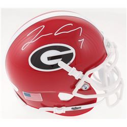 Lorenzo Carter Signed Georgia Bulldogs Mini Helmet (JSA COA)