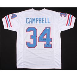 Earl Campbell Signed Jersey Inscribed "HOF 91" (JSA COA)