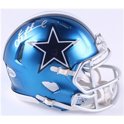 Troy Aikman Signed Dallas Cowboys Blaze Mini Speed Helmet (Beckett COA)