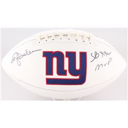 Ottis Anderson Signed New York Giants Logo Football Inscribed "SBXXI MVP" (JSA COA)