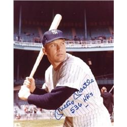Mickey Mantle Signed New York Yankees 8x10 Photo Inscribed "536 HR's" (PSA LOA)