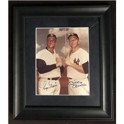 Mickey Mantle  Roger Maris Signed New York Yankees 13x16 Custom Framed Photo (JSA LOA)