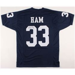 Jack Ham Signed Jersey Inscribed "CHOF 90" (JSA COA)
