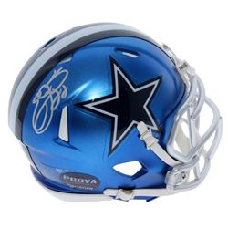 Emmitt Smith Signed Dallas Cowboys Blaze Speed Mini Helmet (Prova Hologram)