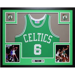 Bill Russell Signed 35x43 Custom Framed Jersey (JSA COA)