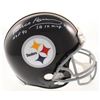 Image 1 : Franco Harris Signed Pittsburgh Steelers Throwback Full-Size Authentic On-Field Helmet Inscribed "HO