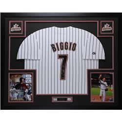 Criag Biggio Signed Duke Blue Devils 35x43 Custom Framed Jersey (TriStar Hologram)
