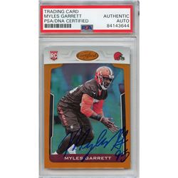 Myles Garrett Signed 2017 Certified Mirror Orange #136 (PSA Encapsulated)