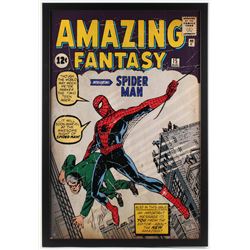 Stan Lee Signed Marvel Comics Retro: Amazing Spider Man 26x38 Custom Framed Poster (Steiner Hologram
