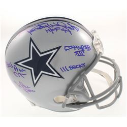 Randy White Signed Dallas Cowboys Full-Size Helmet with (5) Career Highlight Stat Inscriptions (JSA 