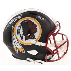 Adrian Peterson Signed Washington Redskins Full-Size Matte Black Speed Helmet Inscribed "All Day" (B
