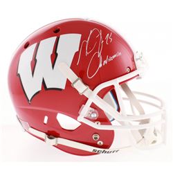 Melvin Gordon Signed Wisconsin Badgers Full-Size Helmet Inscribed "On Wisconsin" (Radtke COA)