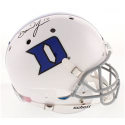 Daniel Jones Signed Duke Blue Devils Full-Size Helmet (Radtke Hologram)