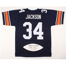 Bo Jackson Signed Limited Edition Jersey with Career Stat Football Panel Inscribed "Heisman 85" (JSA