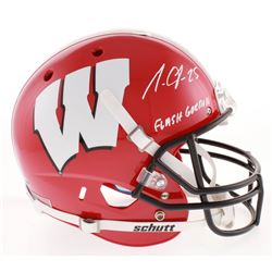 Melvin Gordon Signed Wisconsin Badgers Full-Size Helmet Inscribed "Flash Gordon" (Radtke COA)