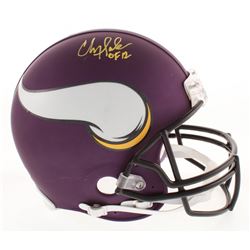 Chris Doleman Signed Minnesota Vikings Full-Size Authentic On-Field Helmet Inscribed "HOF 12" (Radtk