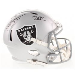 Rich Gannon Signed Oakland Raiders Full-Size Speed Helmet Inscribed "NFL MVP 2002" (Radtke COA)