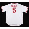 Image 1 : Johnny Bench Signed Jersey Inscribed "HOF 89" (PSA COA)