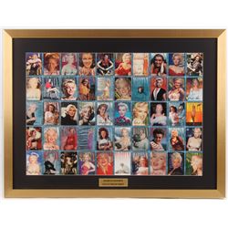 Marilyn Monroe 23.5x31 Custom Framed Uncut Proof Sheet of (50) Cards