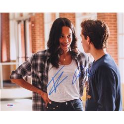 Tom Holland  Laura Harrier Signed "Spider-Man: Homecoming" 11x14 Photo (PSA COA)