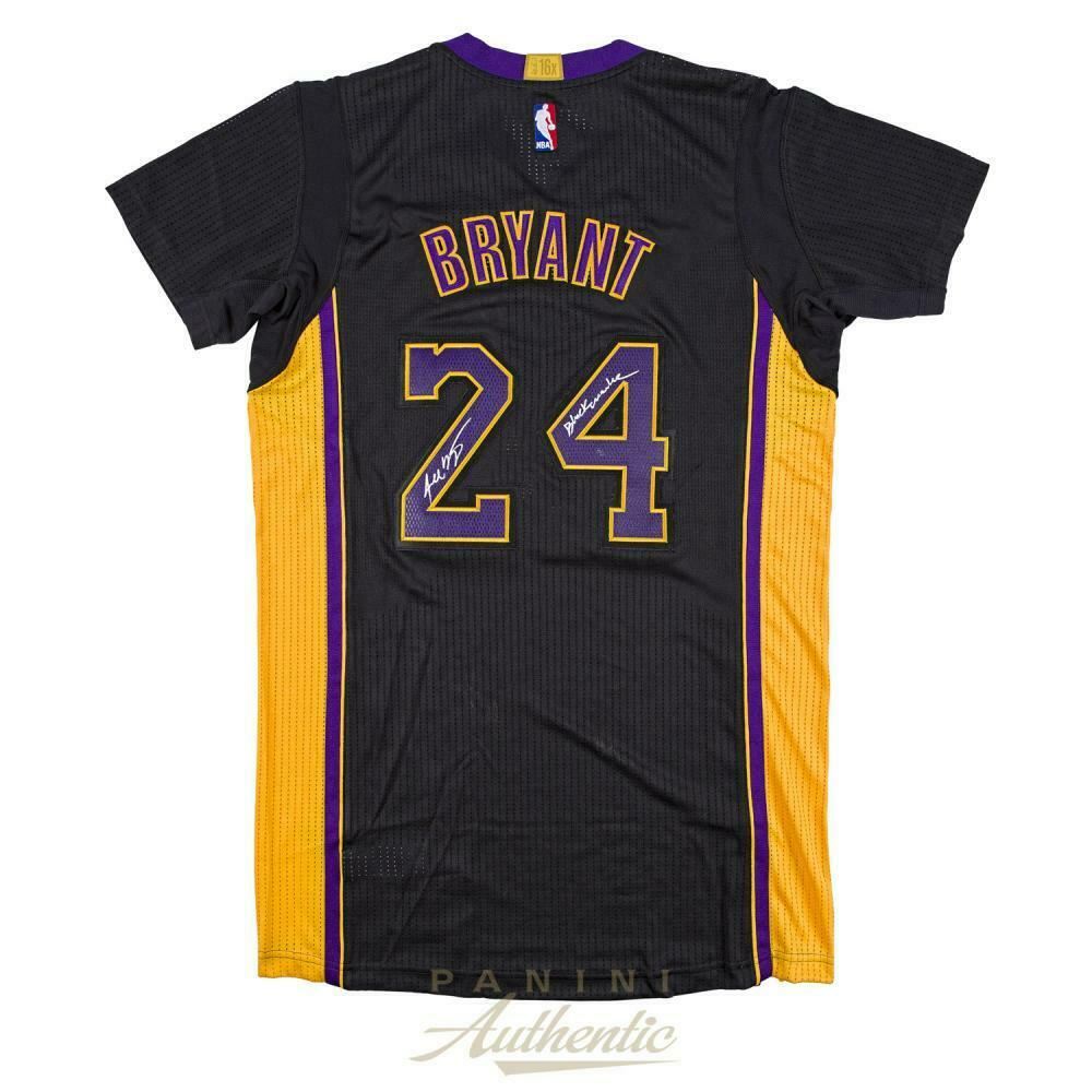 Kobe Bryant Signed Limited Edition Los Angeles Lakers Jersey Inscribed Black Mamba Panini Coa