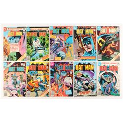 Lot of (10) 1980 DC "Batman" Comic Books Issues with #325, #320, #327, #324, #319