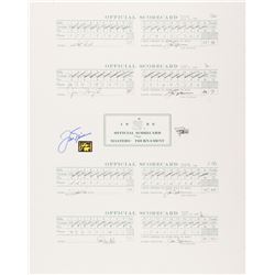 Jack Nicklaus Signed 1986 Masters Full Scorecard 16x20 Print (Fanatics Hologram  Nicklaus Hologram)