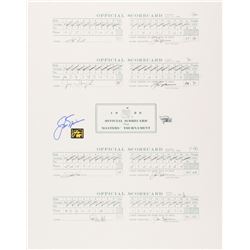 Jack Nicklaus Signed 1986 Masters Full Scorecard 16x20 Print (Fanatics Hologram  Nicklaus Hologram)