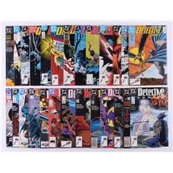 Lot of (26) 1988-1990 DC "Detective Comics" 1st Series Comic Books Issues with #587, #595, #603, #58